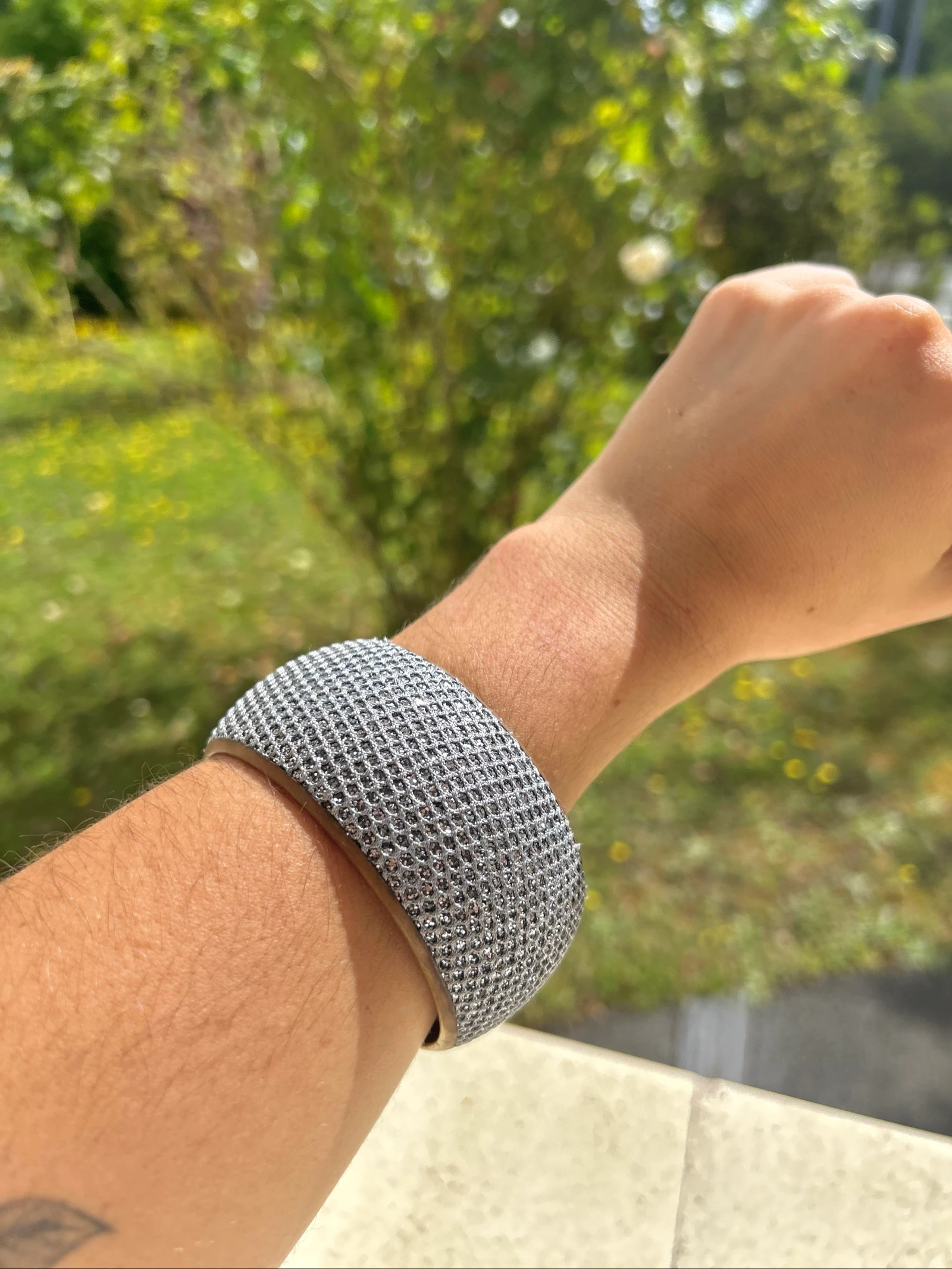 Pulseira azul com glitter para colocar – photo 7